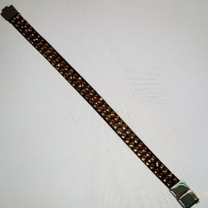 Eclectic Treasures Gold and Brown Bracelet